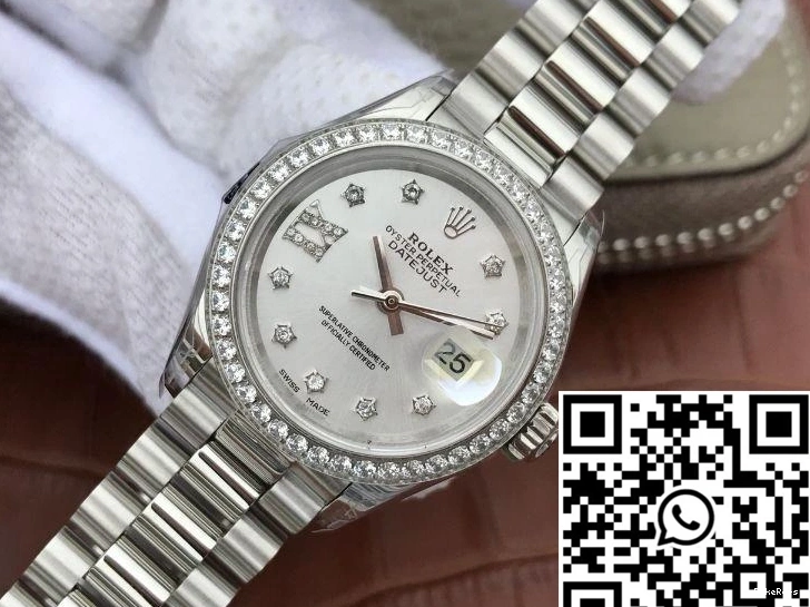 28mm 279136RBR Datejust Silver Lady Dial Rolex 0712